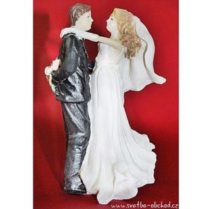 Elegantní figurka na svatební dort 72