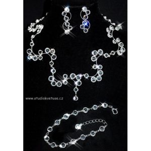 Souprava 320 čiré crystaly
