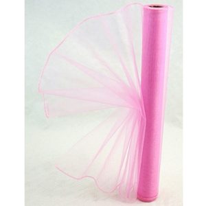 Organza růžová 008 délka 92cm