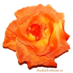 Květ růže 16 oranžový